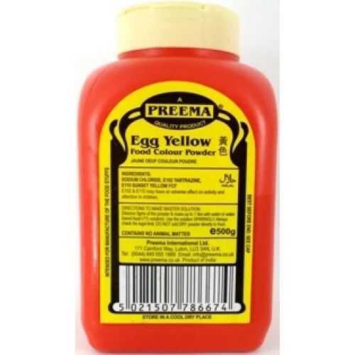 Food colour Yellow preema 500g